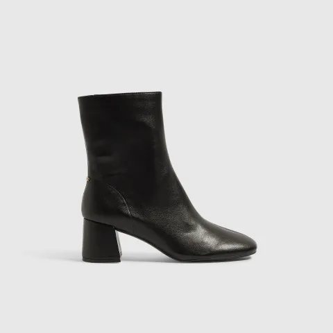 River Island Round Toe Low Block Ankle Boots