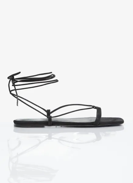 The Suede Tie Sandals