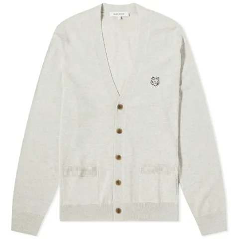 Bold Fox Head Patch Cardigan