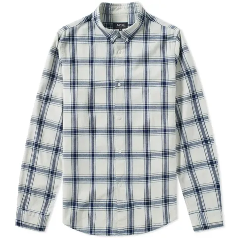 A.P.C. Button Down Checked Shirt