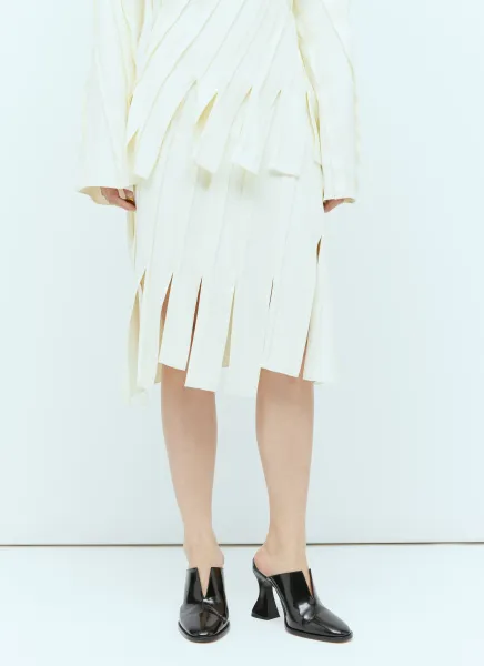 Fringe Hem Panel Skirt