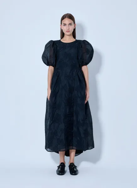 Cecilie Bahnsen Ulani Papillon Matelassé Midi Dress