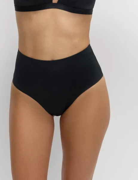 Marks & Spencer Sculpt High Waisted Bikini Bottoms Black