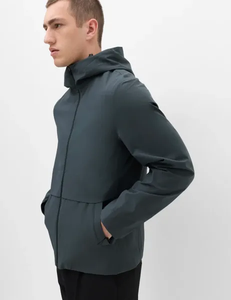 Marks & Spencer Lightweight Hooded Waterproof Jacket Dark Slate
