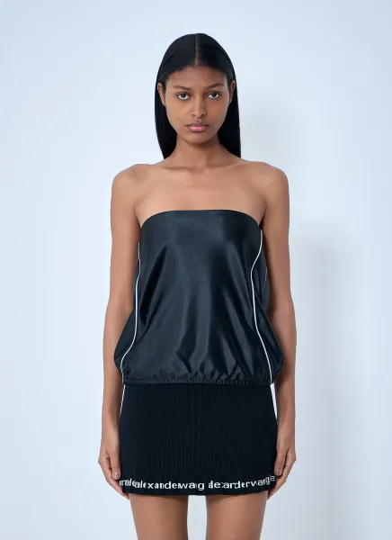 Strapless Satin Top