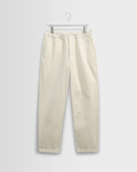Kurt - Off White Organic Cotton Trousers