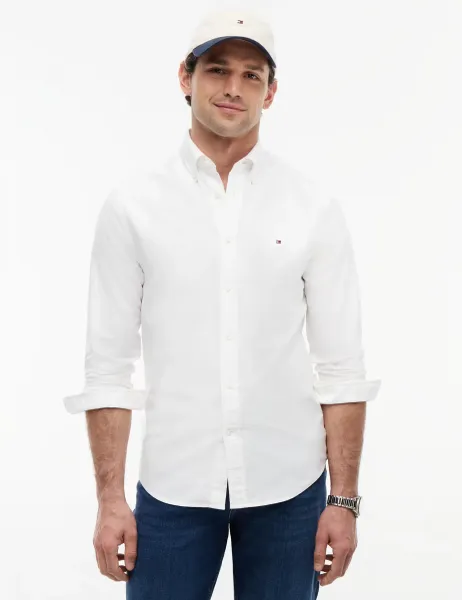 Tommy Hilfiger Heritage Pure Cotton Oxford Shirt White