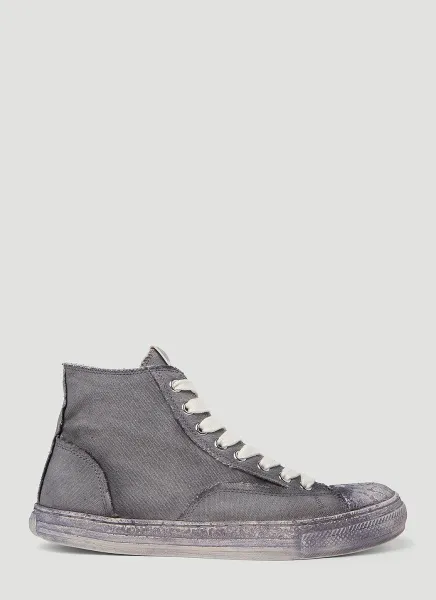 Past Sole Overdyed High Top Sneakers