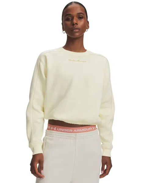 Under Armour Rival Fleece Shimmer Logo Crew Neck Sweatshirt