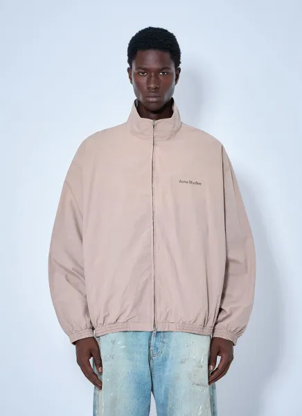 Logo Printed Zip-Up Jacket