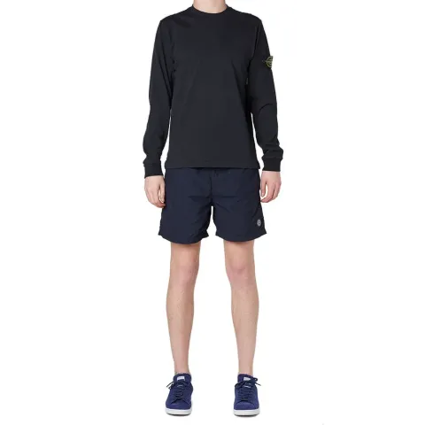Long Sleeve Garment Dyed Cotton Jersey Tee