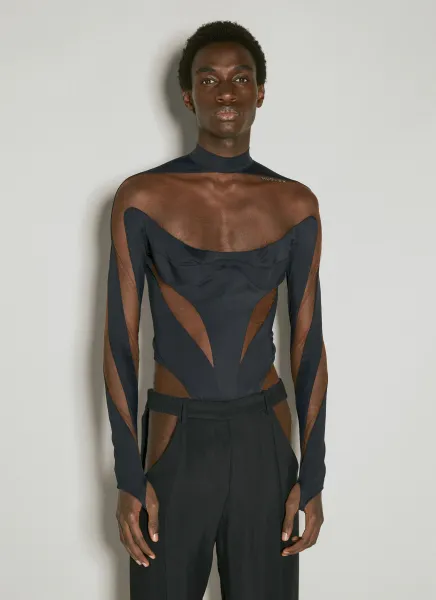 Illusion Neckline Bodysuit