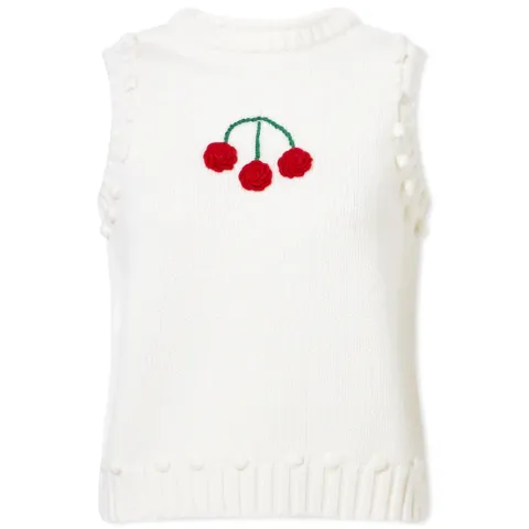 Cherry Knit Vest