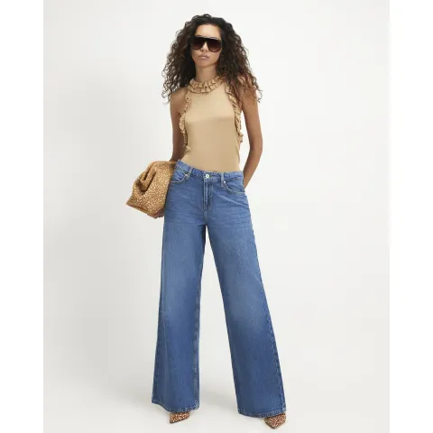 River Island Classic High Waist Wide Leg Jeans