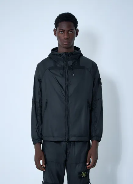 Hooded Logo Patch Jacket