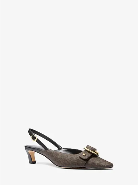 Michael Kors Jaden Signature Logo Slingback Pump