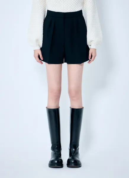 Wool Canvas Shorts