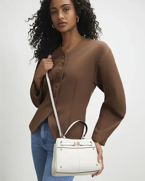 River Island Mini Pocketed Bar Front Tote Bag