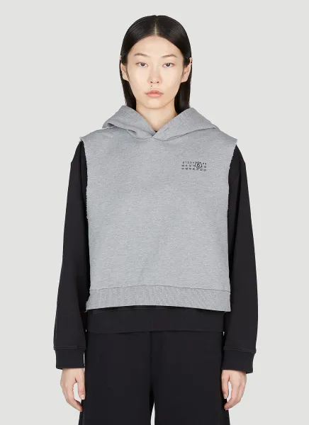 Layered Hooded Sweatshirt