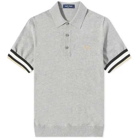 Bold Cuff Knitted Polo