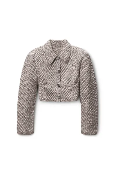 Crochet Tweed Jacket