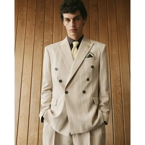 River Island Twisted Tailor Pinstripe Suit Jacket