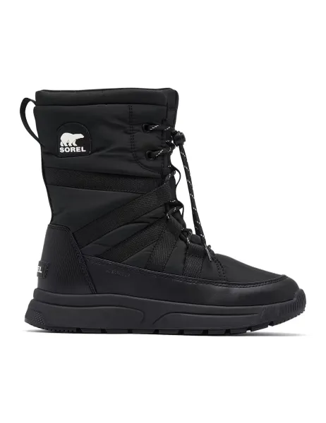 Sorel Leather Whitney Lace Up Waterproof Boots Black