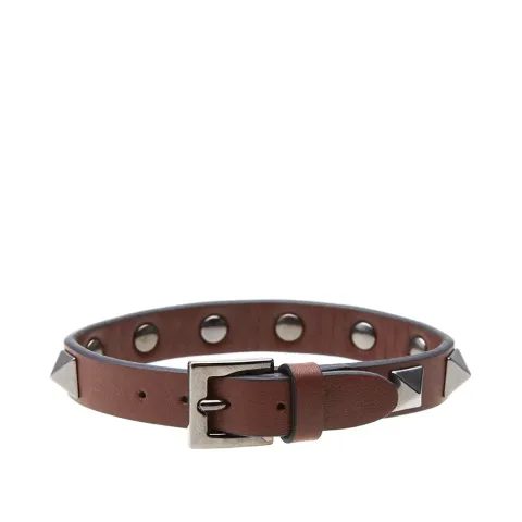 Leather Rock Stud Bracelet