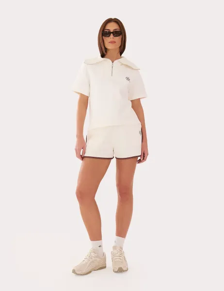 Pure Cotton Shorts White Mix