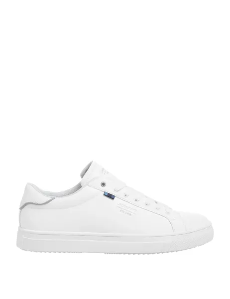 Jack & Jones Lace Up Trainers White/White