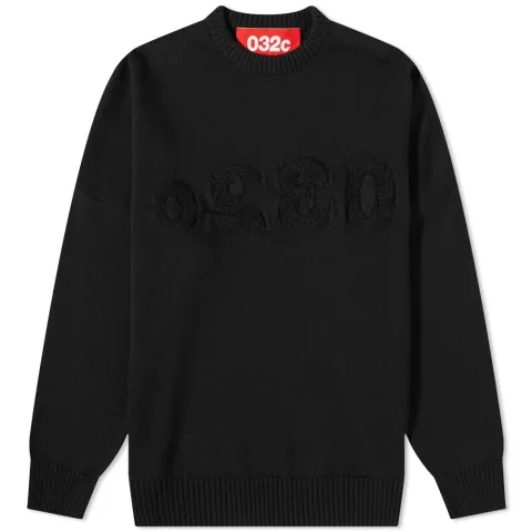 Tonal Logo Crew Knit