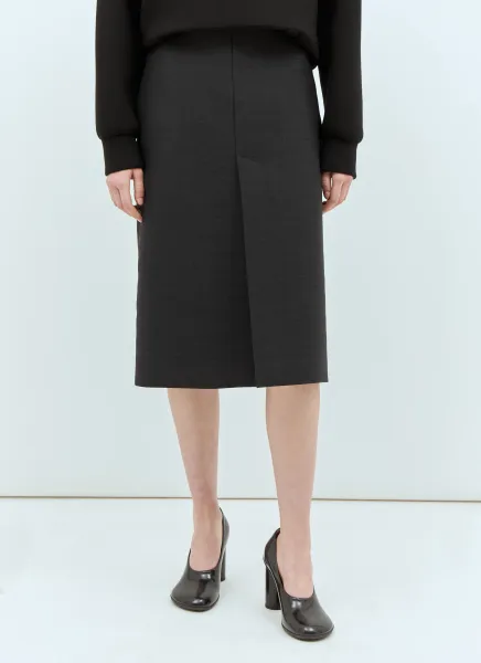 Wool Pencil Skirt