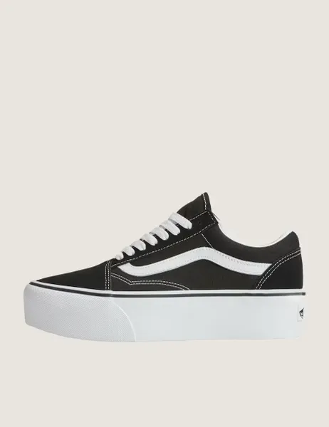 Vans Old Skool Stackform Suede Lace Up Trainers Black