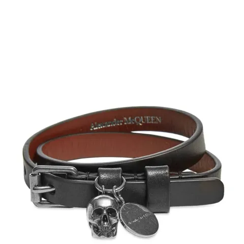 Double Wrap Skull Bracelet