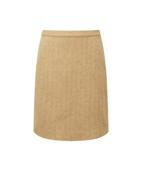 Schöffel Country Beauly Tweed Skirt - Oak Herringbone Tweed