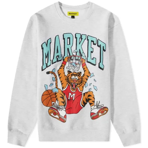Dunking Cat Crew Sweat
