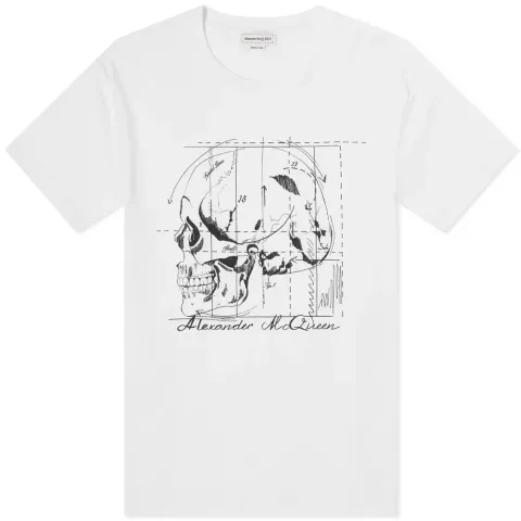 Skull Diagram Print T-Shirt