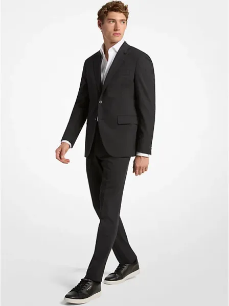 Slim-Fit Wool Blend Travel Suit