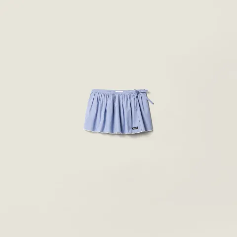 Gingham check miniskirt