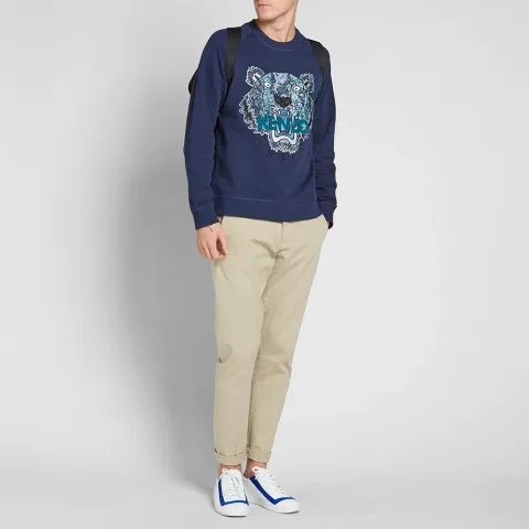 Silk Face Tiger Crew Sweat