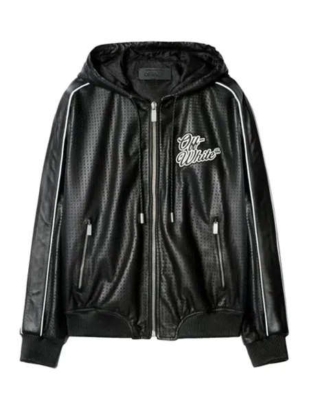 Men 90's Logo Appliqué Jacket Black