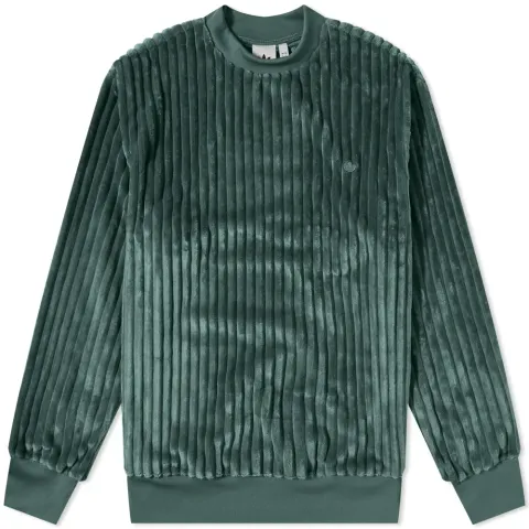 Contempo Pleated Fleece Crew Sweat