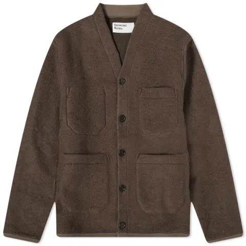 Wool Fleece Cardigan