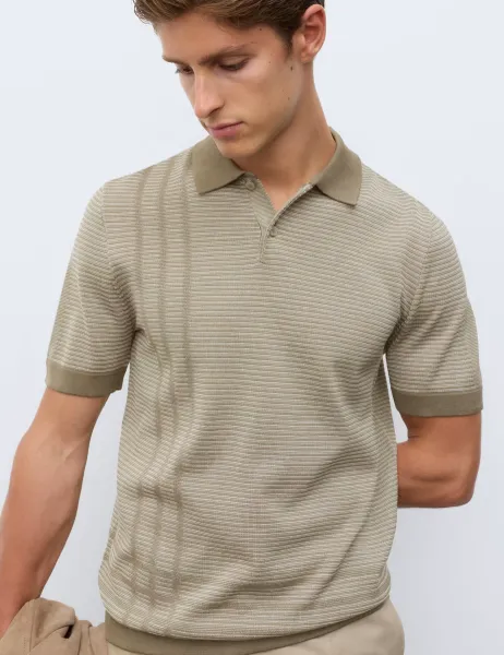 Autograph Regular Fit Pure Cotton Knitted Polo Shirt Sable