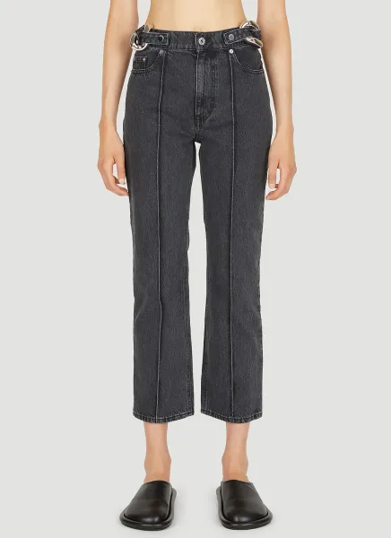 Chain Link Slim Fit Jeans