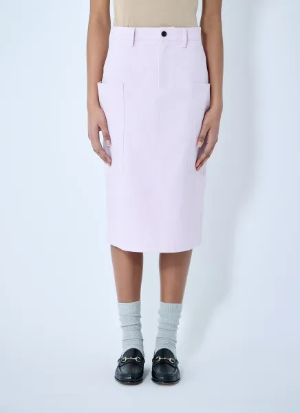Cotton Canvas Delavé Skirt