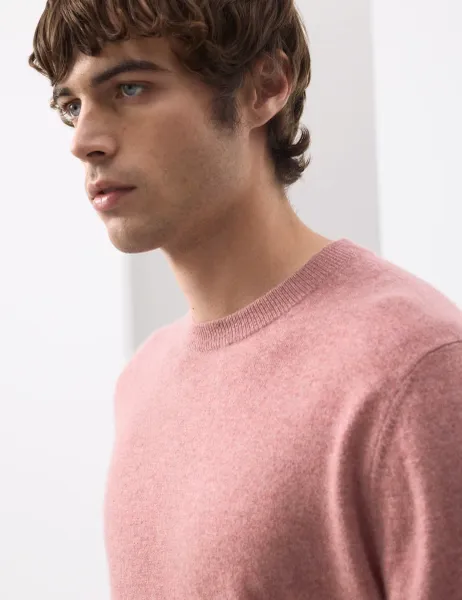 Autograph Pure Cashmere Crew Neck Jumper Antique Rose