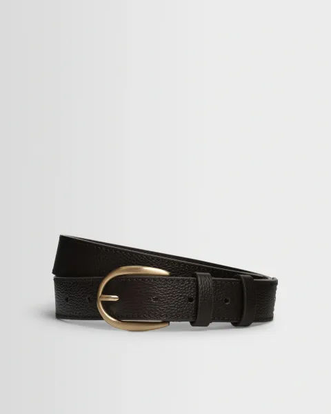 Wax London Calsen - Dark Brown Western Leather Belt