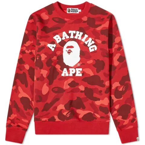 Colour Camo College Crew Sweat