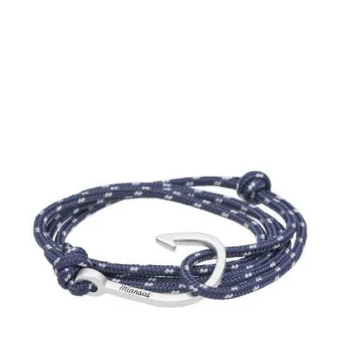 Silver Hook Rope Bracelet